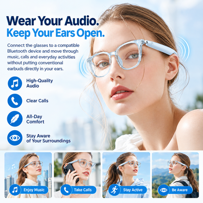 AI Translation Smart Bluetooth Glasses