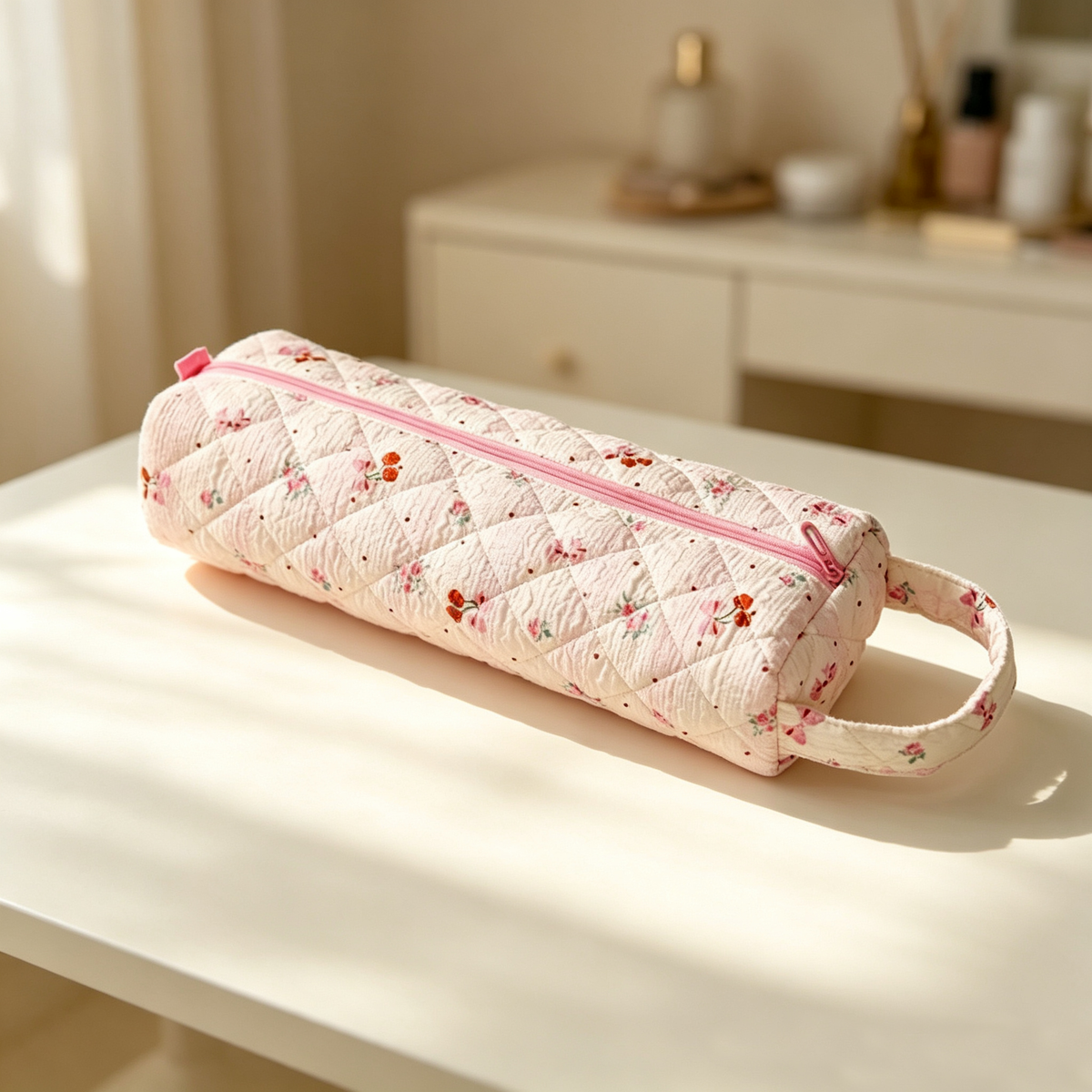 👜Portable zippered cosmetic bag - suitable for bathroom and office
