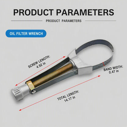 🛠️Yuanbao steel strip wrench oil filter removal tool