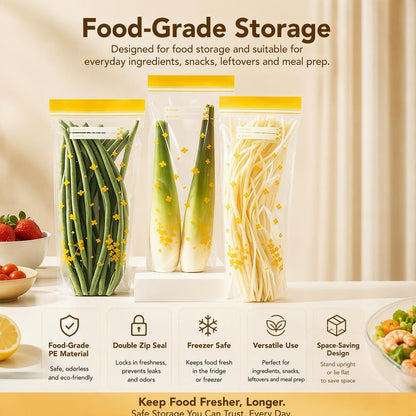 Thick Double Seal Food Storage Bags