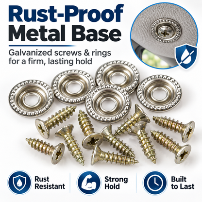🚗🛡️50 Pack Car Roof Headliner Repair Buttons- Fabric Covered Retainer Screws