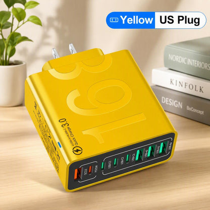 Portable Smart 8-Port Charger, Suitable For A Variety Of Devices