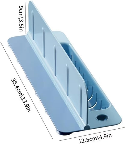 🧼 Say Goodbye to Sink Mess! Foldable Water Splash Blocker & Sponge Holder 💦