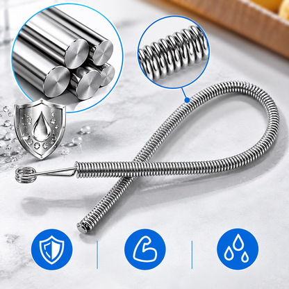 Spring-Loaded Drawstring Threader (2-Piece Set) — Easy Drawstring Replacement Tool for Hoodies and Pants