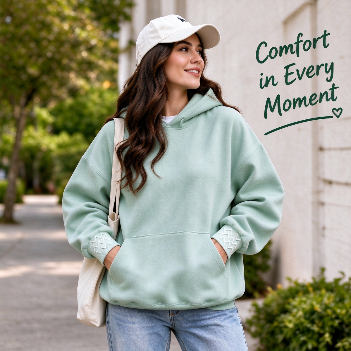 🧥Women’s Sensory Hoodie – crafted from soft fleece fabric and featuring textured cuffs