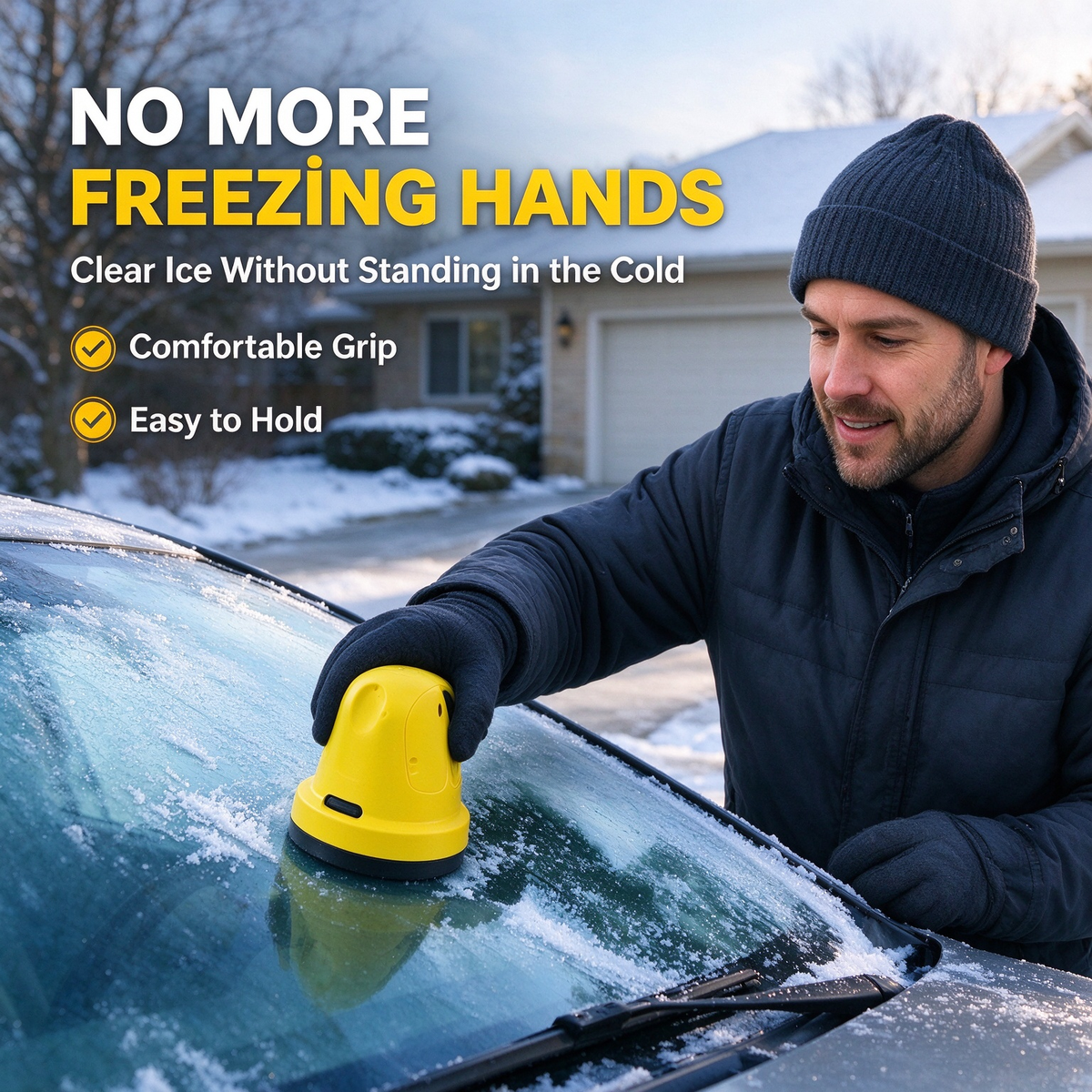 USB Rechargeable Electric Car Ice Scraper