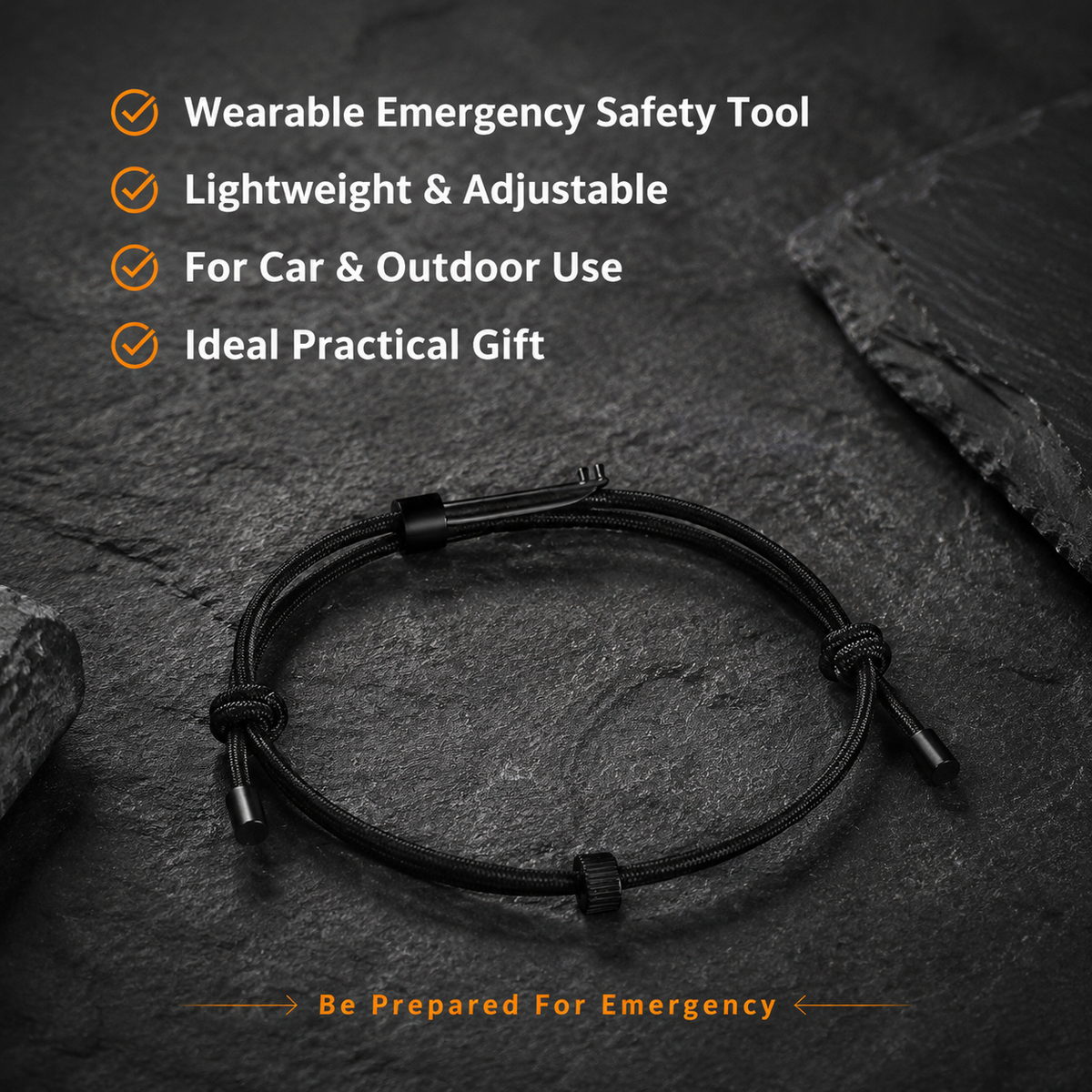 🔧Tungsten steel window breaker wristband