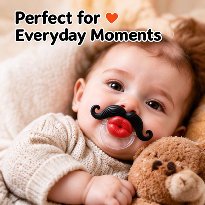 Funny Mustache Baby Pacifier