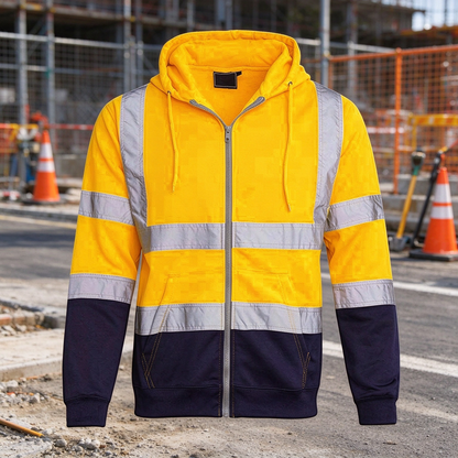 Men's Reflective Fleece-Lined Work Hoodie