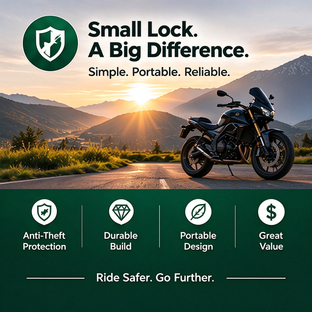 Motorcycle Disc Brake Lock