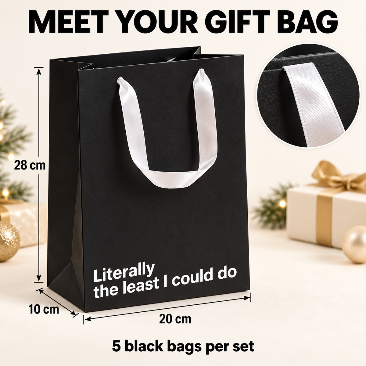 🎁 Pack of 5 fun gift bags – perfect for wrapping all kinds of presents
