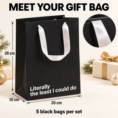 🎁 Pack of 5 fun gift bags – perfect for wrapping all kinds of presents