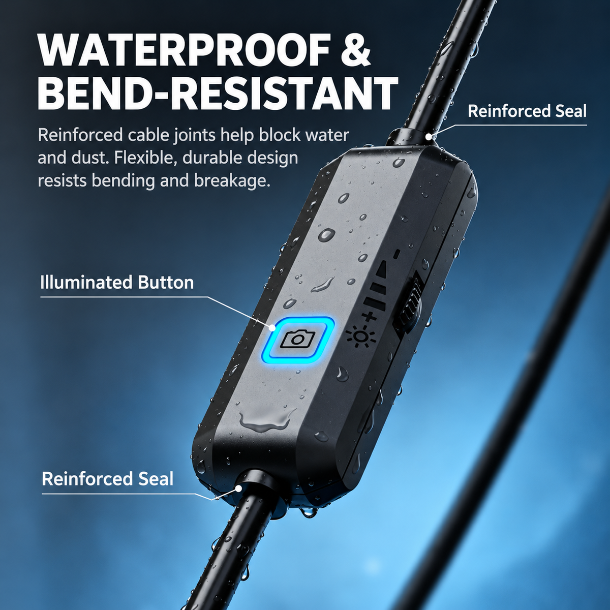 📸IP67 Waterproof High-Definition Pipe Endoscope Inspection Camera - Suitable for Automotive Inspection and Home Repair