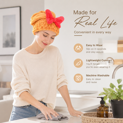 Thickened Quick‑Dry Hair Towel | Super Absorbent & Lint‑Free