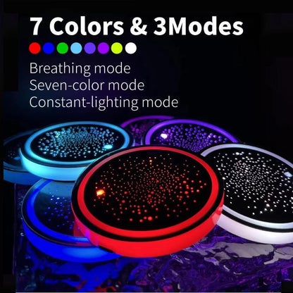 🔋7 Colors Luminous Car Atmosphere Cup Holder Pads