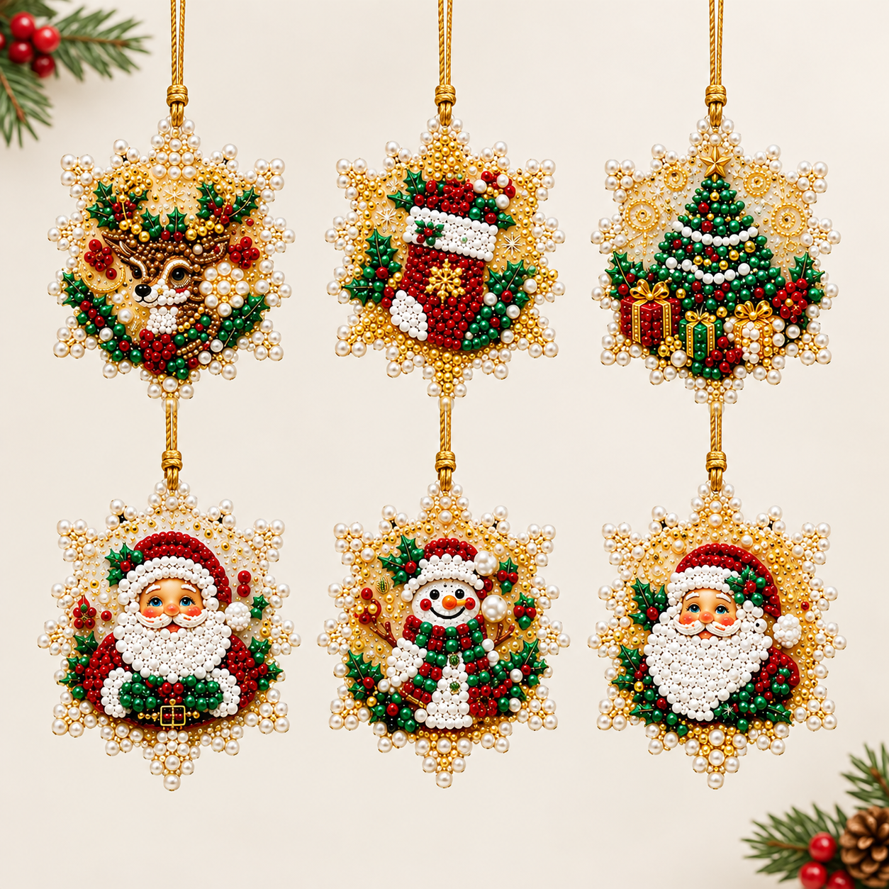 Christmas Snowflake -6pcs