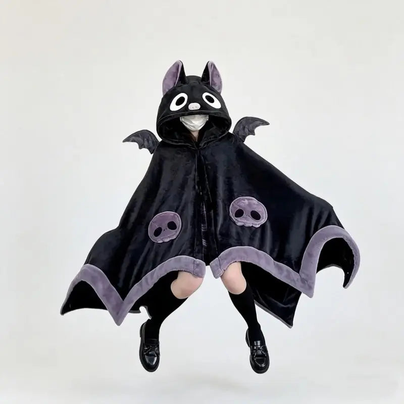 🎁【summerween】1pc Unisex Wearable Blanket Bat  Hooded Cape