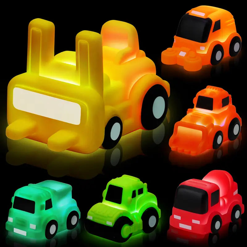 🚗🎁6-piece Sparkling Bathtub Toy Car Set