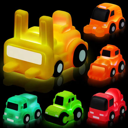 🚗🎁6-piece Sparkling Bathtub Toy Car Set