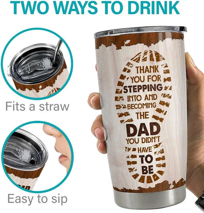 ☕ Dad Collection 20oz Tumbler with Lid, Double Wall Stainless Steel Insulated Vacuum Cup
