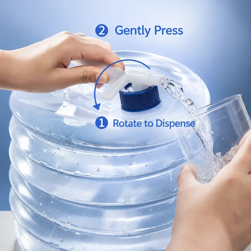 Portable, Leak-Proof, Foldable Water Storage Container