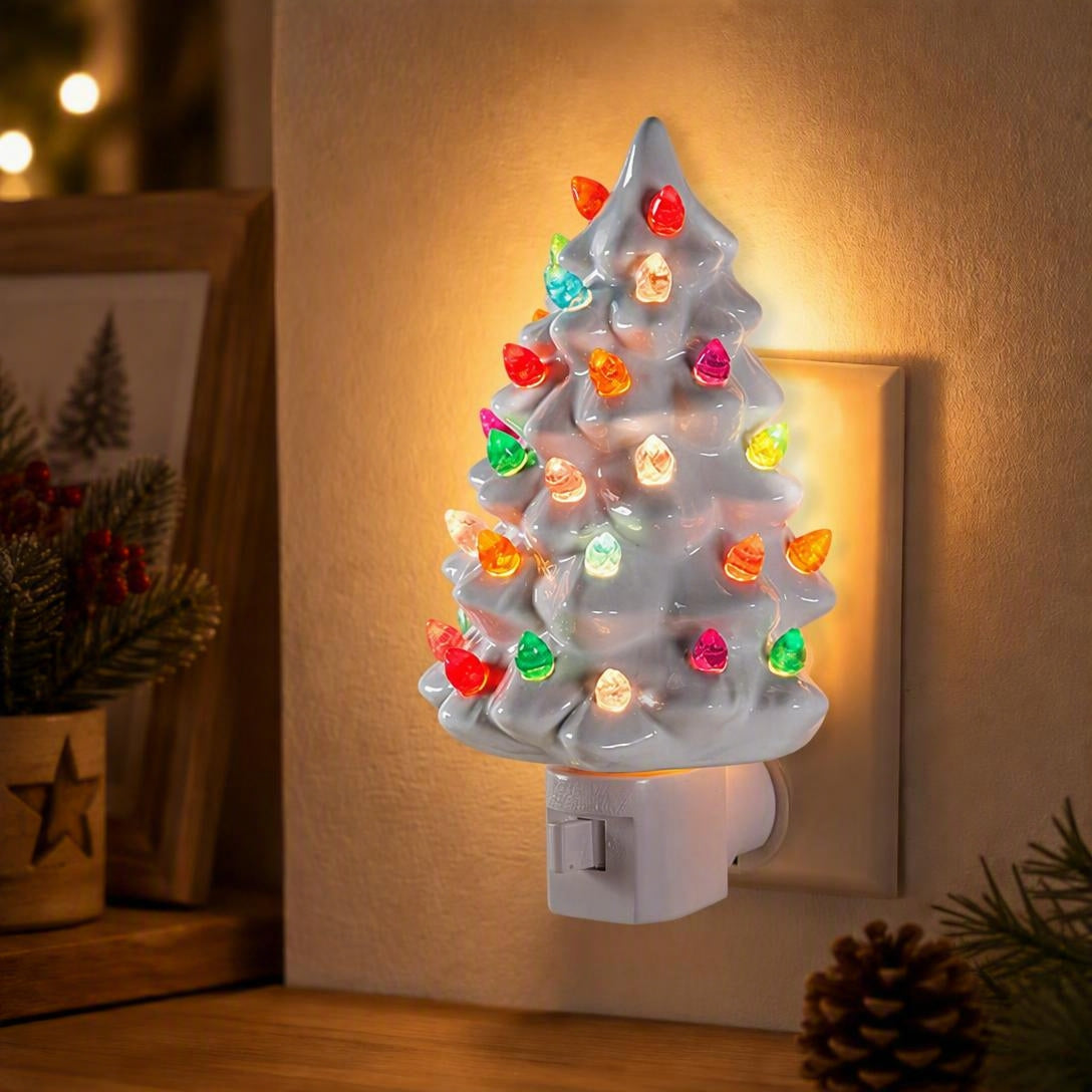 White Christmas tree
