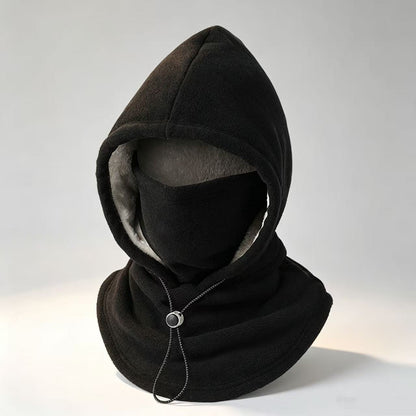 One‑Piece Winter Full Head Face Neck Cover With Drawstring Adjustable