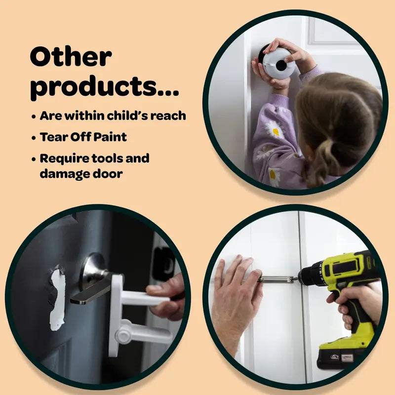 🔥Hot Sale 49% off🌟🔒 Door Lock Kids Can't Reach or Defeat