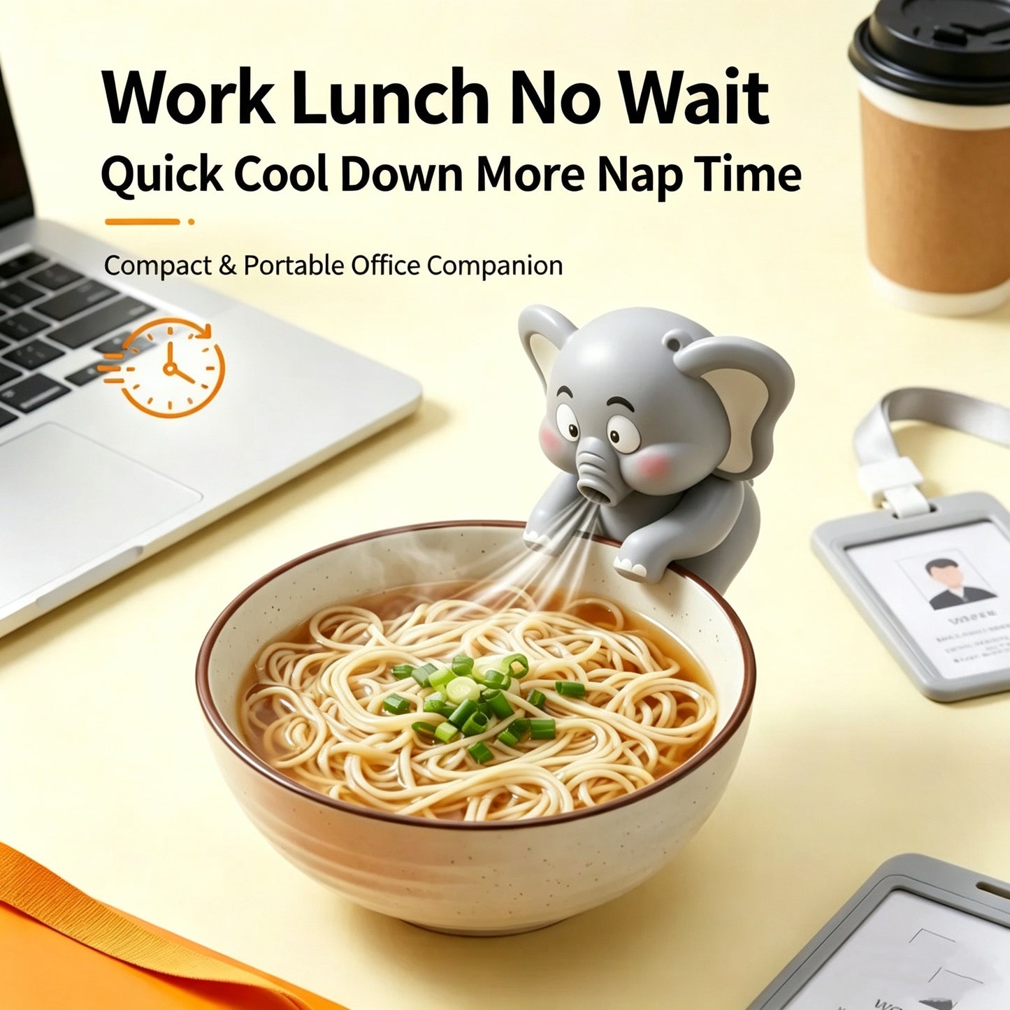 This Multi-Functional Mini Cup Fan Can Be Used To Cool Food And Drinks.