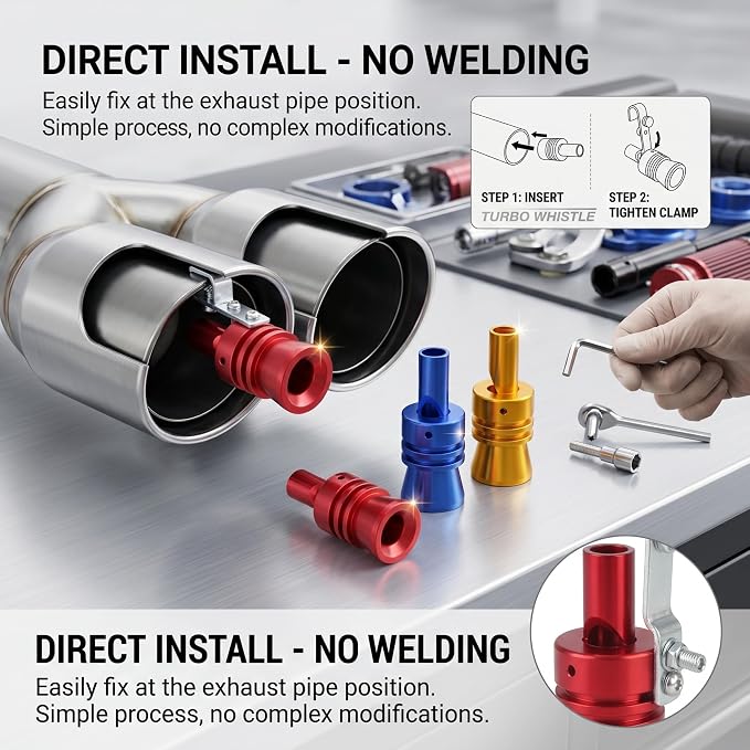 💥Turbocharger sound enhancement whistle