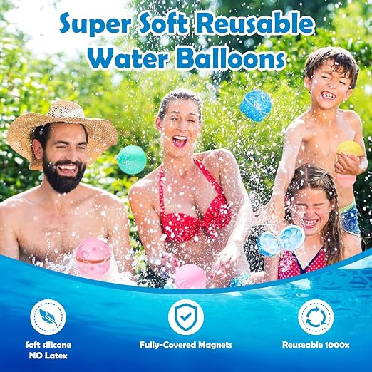 💧Silicone magnetic reusable water ball