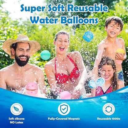 💧Silicone magnetic reusable water ball