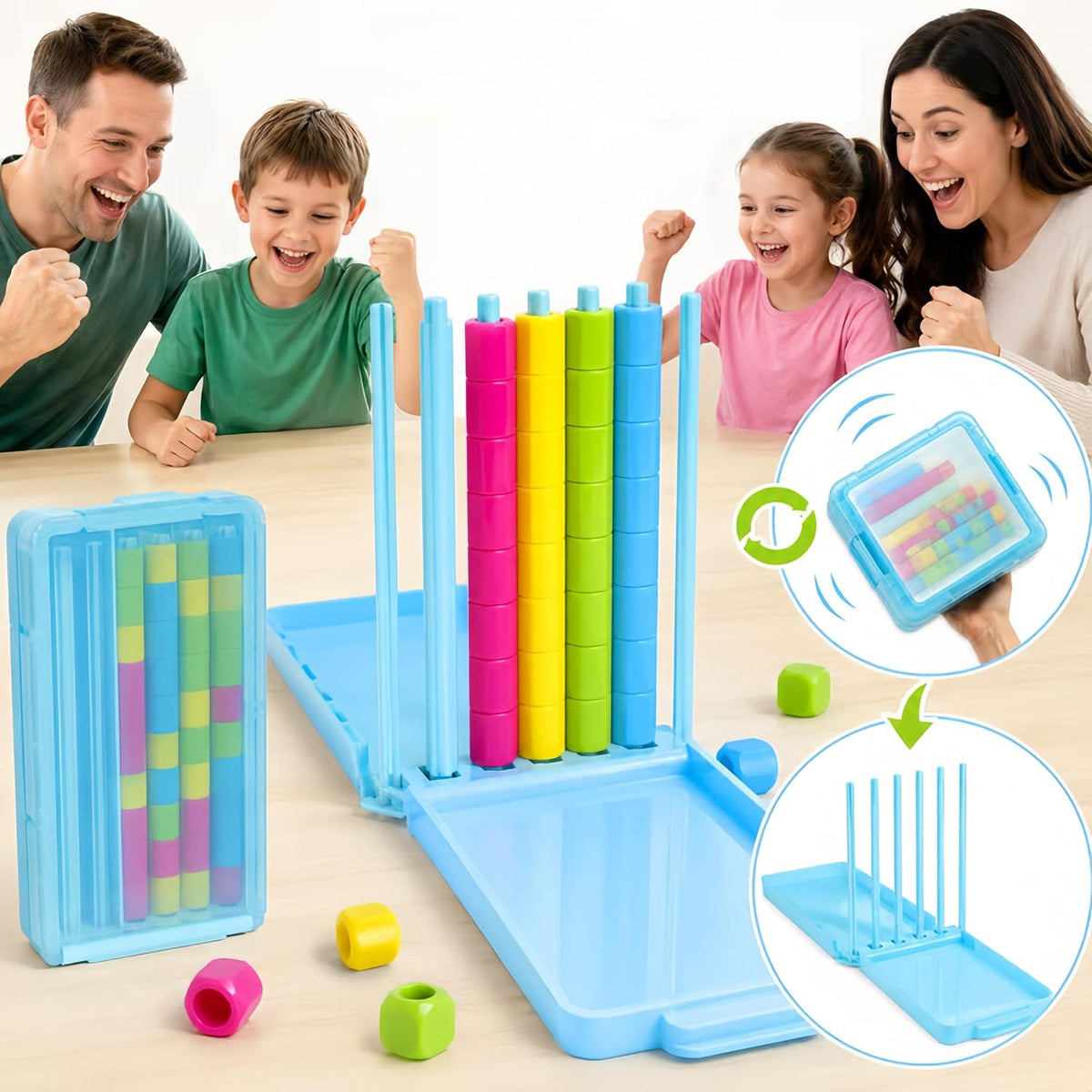🧠Travel Edition Game - Includes 1 travel storage box and 40 rings
