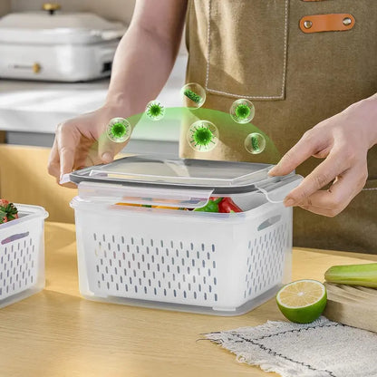 🥬 Fruit Storage Containers 4 PCS