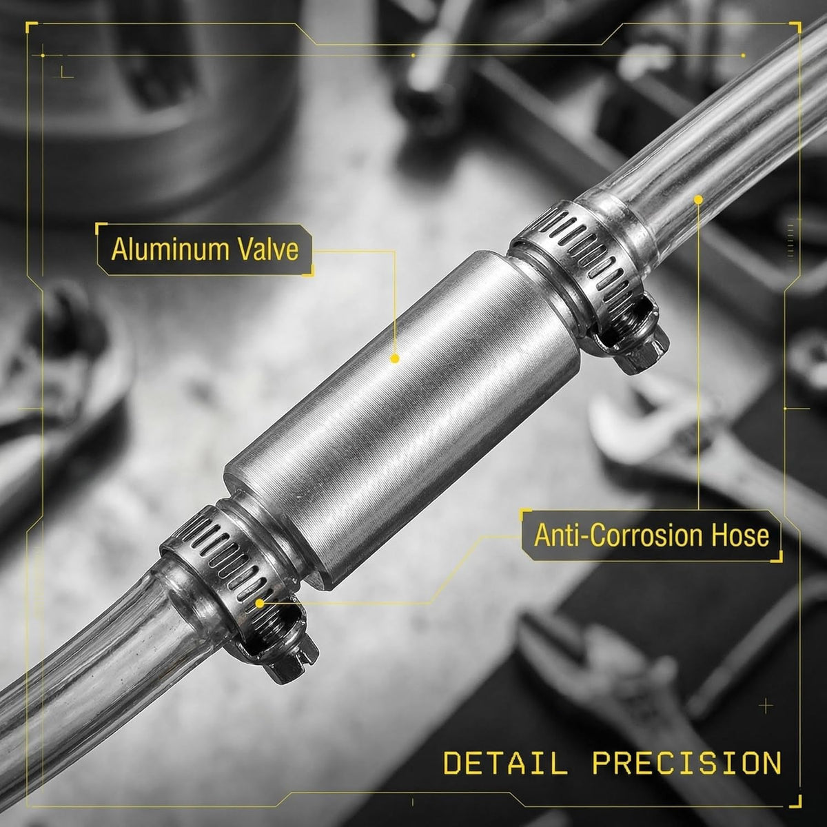 Aluminum Alloy Car Brake Fluid Bleeding Hose Kit – Suitable for Cars and Motorcycles