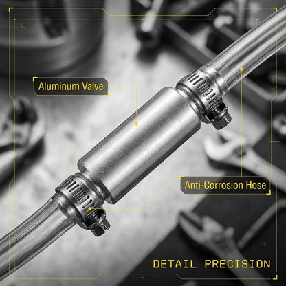 Aluminum Alloy Car Brake Fluid Bleeding Hose Kit – Suitable for Cars and Motorcycles