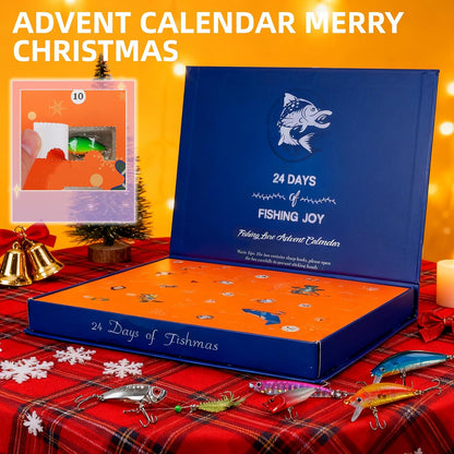 🎣2026 Fishing-Themed Christmas Advent Calendar - 24-Day Countdown