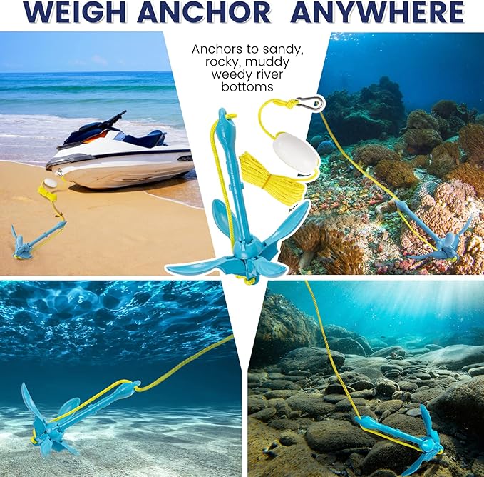 High-End Kayak Folding Anchor Set, Say Goodbye To Boat Drifting