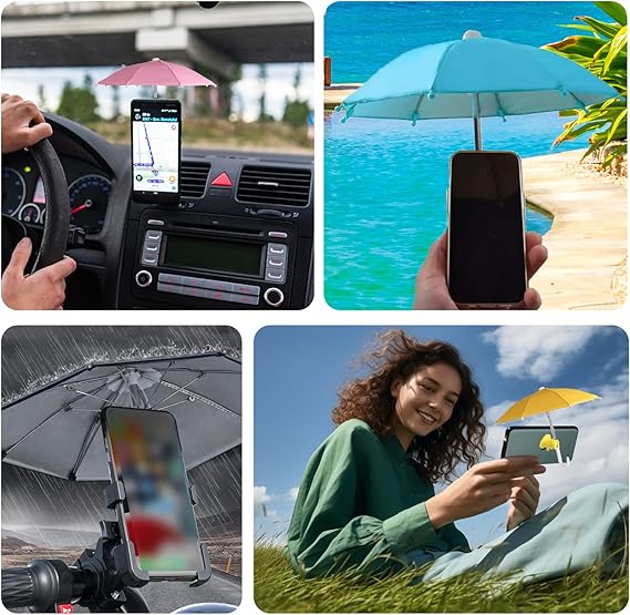 🌂 Universal Adjustable Piggy Umbrella Suction Cup Phone Stand