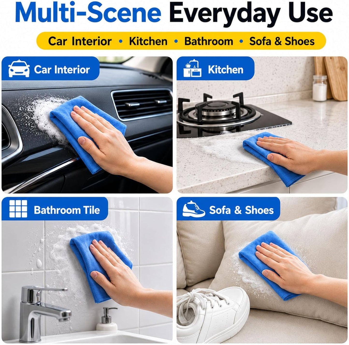 🧼✨ Foam Cleaner Multi Purpose 4-in-1 Spray