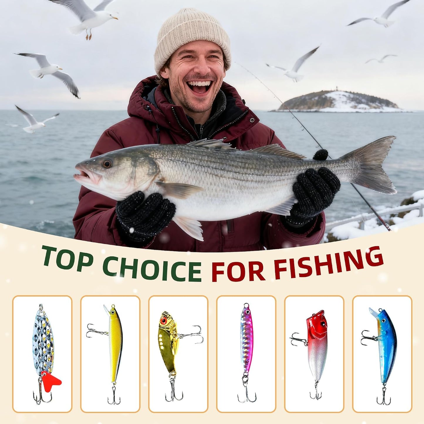 🎣2026 Fishing-Themed Christmas Advent Calendar - 24-Day Countdown