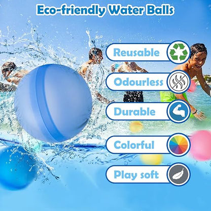 💧Silicone magnetic reusable water ball