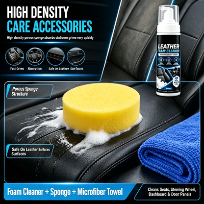 Car Interior Leather Foam Cleaner Kit