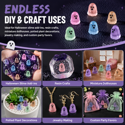 👻Six-color creative glow-in-the-dark ghost ornament