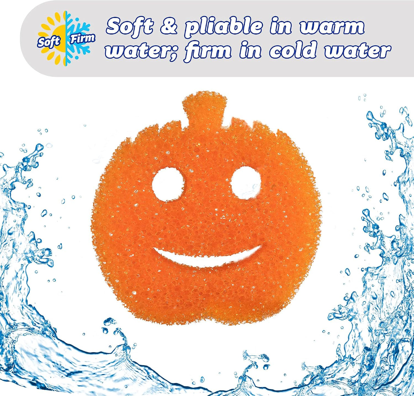 Halloween Series Temperature-Sensitive Sponge with Smile Design