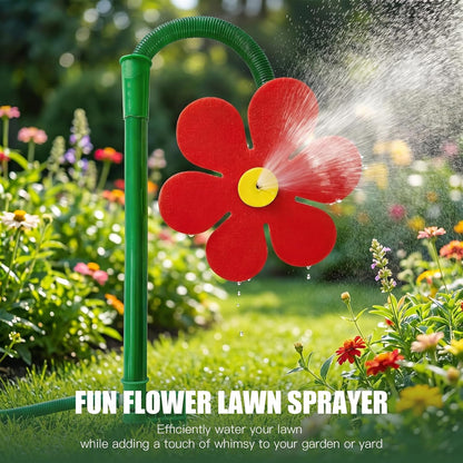 💦💃 360° Rotating Funny Dancing Crazy Daisy Water Sprinkler for Lawn Garden