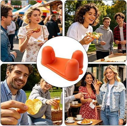 ✋Mess-free silicone food tongs / silicone finger cots