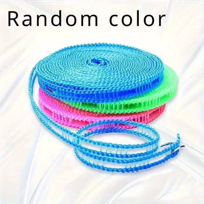 👕🧺 3-piece Retractable Washing Line Rope Windproof Clotheslines Set