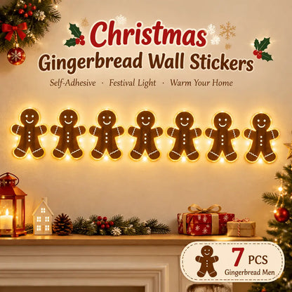 🎄 Lighted Christmas Wall Decor – Cordless Peel-and-Stick Holiday Display