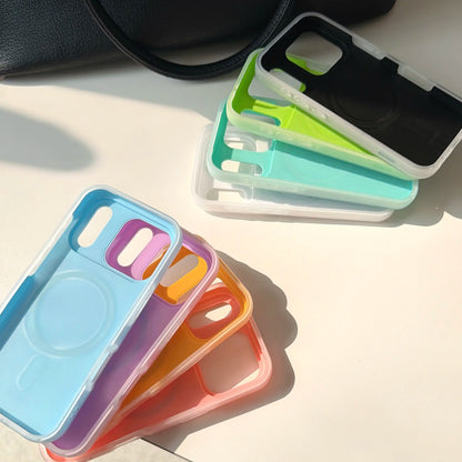 📱Candy-colored magnetic two-in-one phone case for iPhone 17 Pro Max Jelly Shell